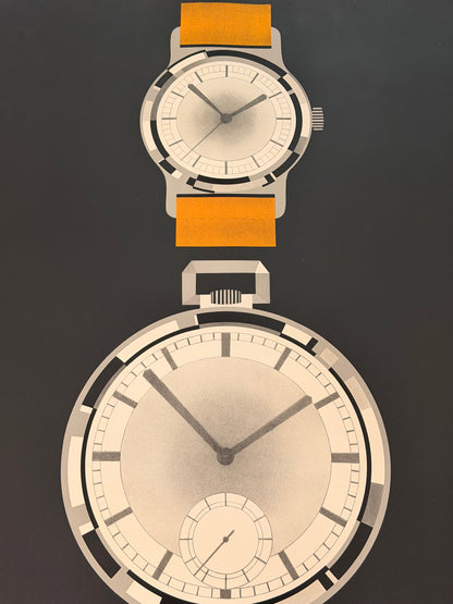 Manifesto pubblicitario originale - Orologi
