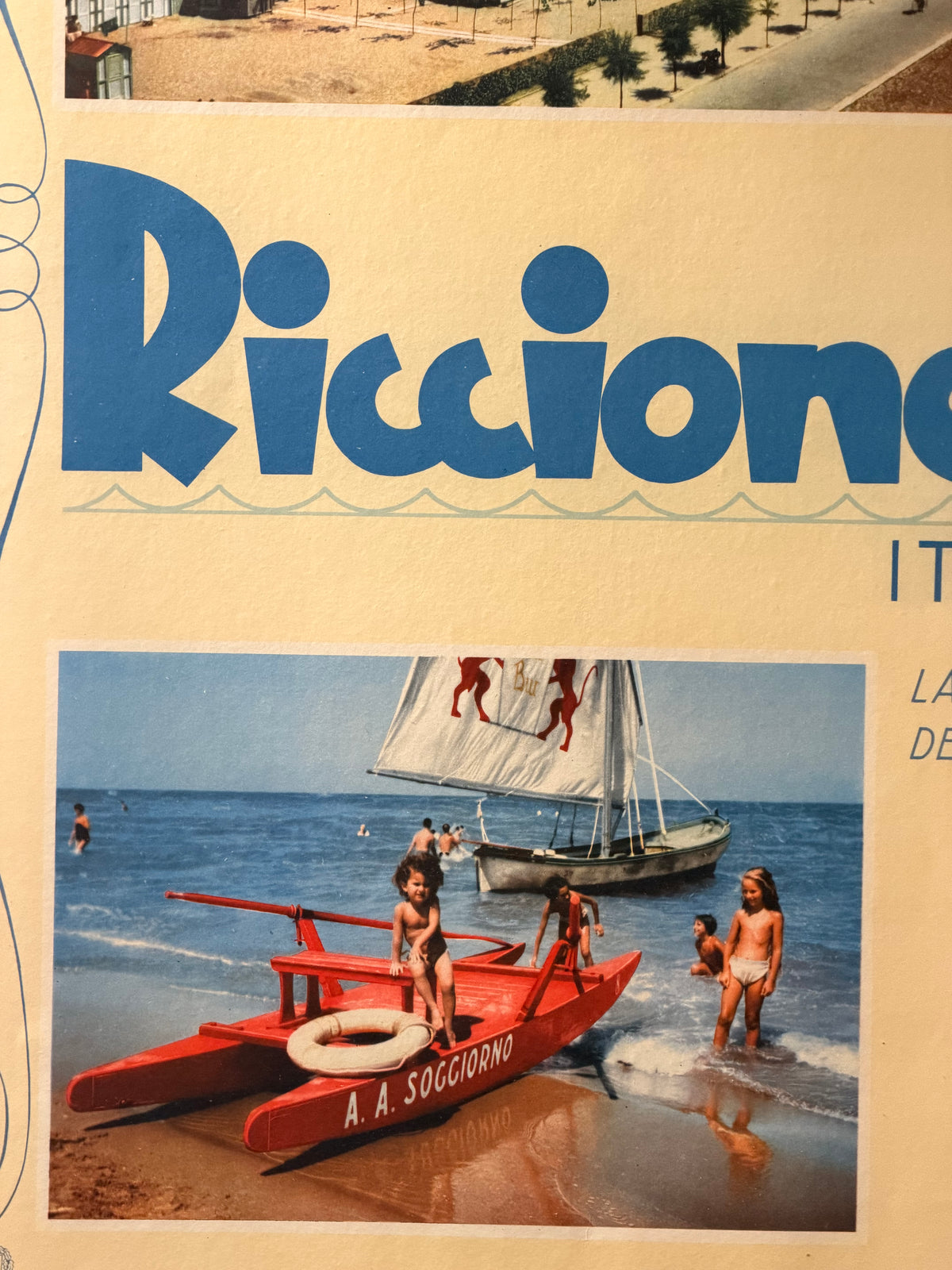 Manifesto pubblicitario originale - Riccione ENIT