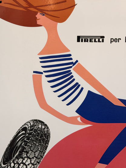 Insegna smaltata - Pirelli per lo scooter