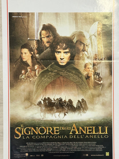 Locandina originale di cinema - Il signore degli anelli - La compagnia dell'anello
