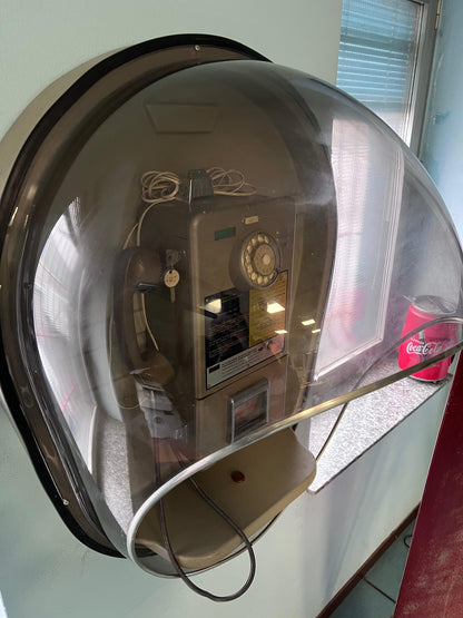 Cabina Telefonica originale con telefono a gettoni