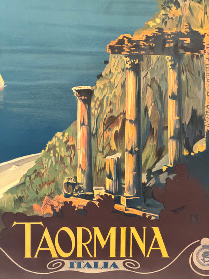 Manifesto pubblicitario originale - Taormina ENIT