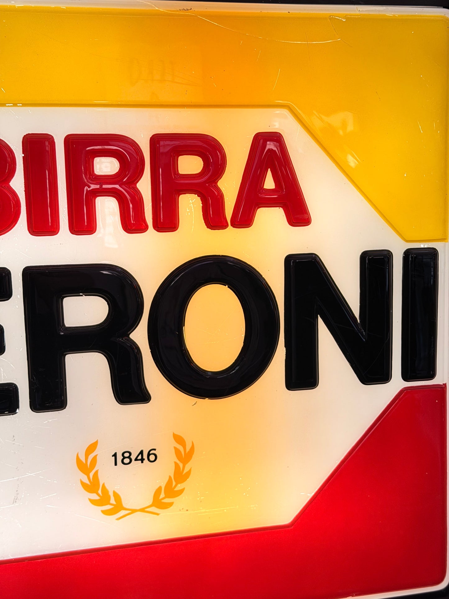 Insegna termoformata originale - Birra Peroni