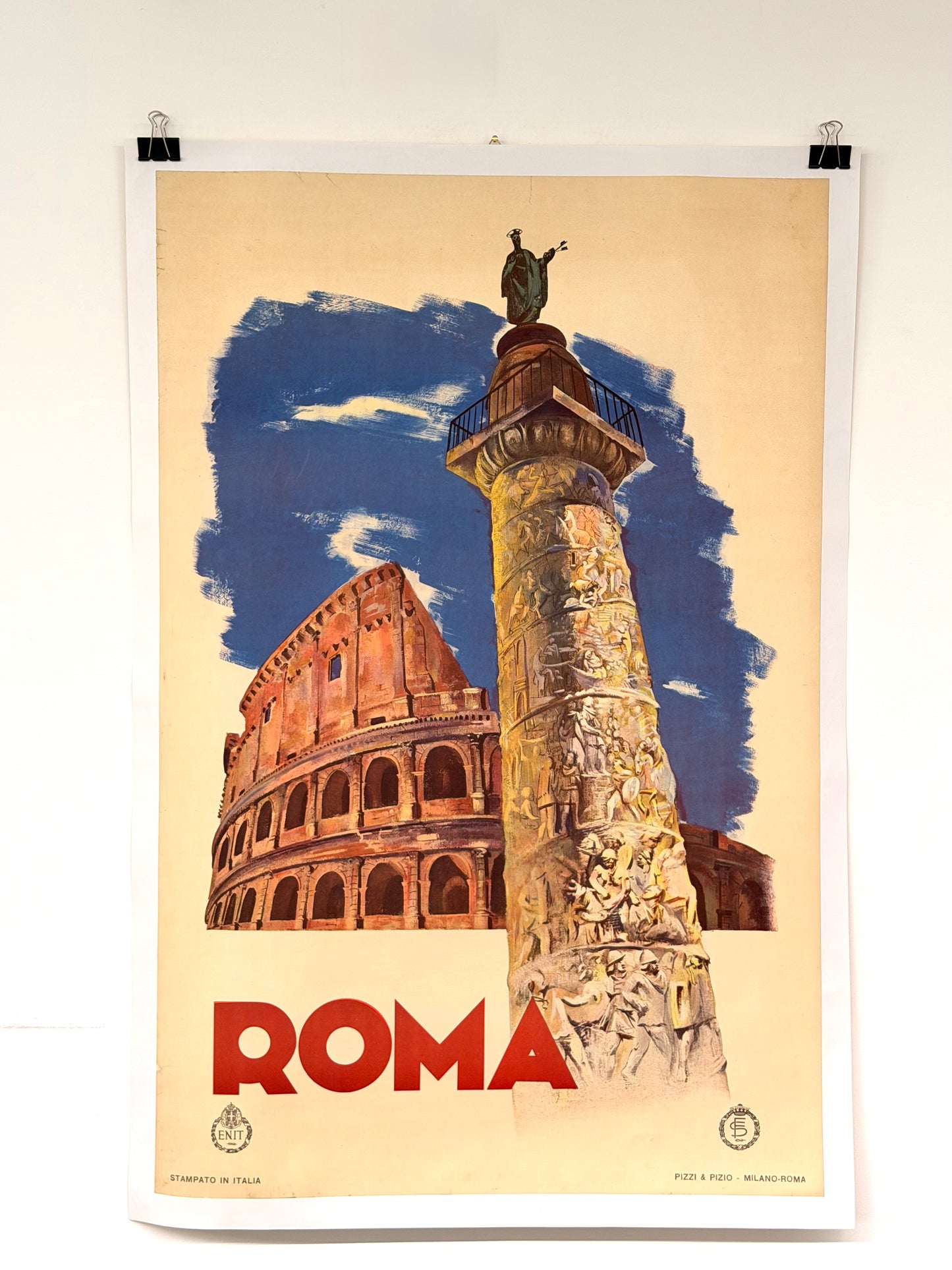 Manifesto pubblicitario originale - Roma ENIT