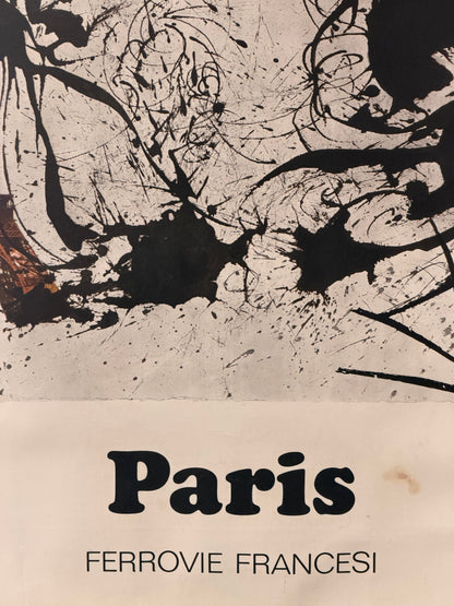Manifesto pubblicitario originale - Paris 1969 Dali