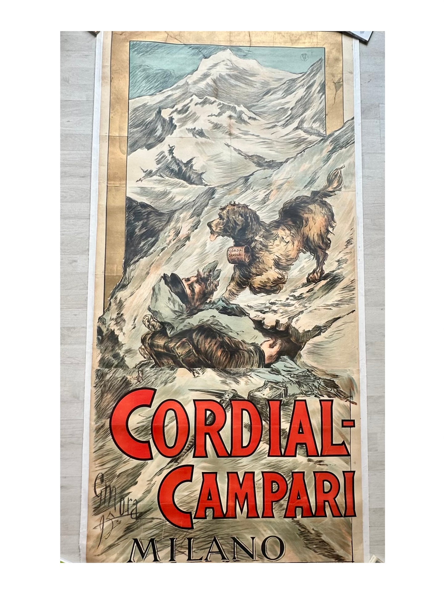 Manifesto pubblicitario originale -  Cordial Campari