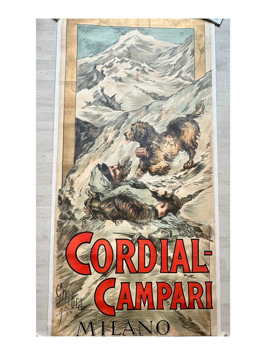 Manifesto pubblicitario originale -  Cordial Campari