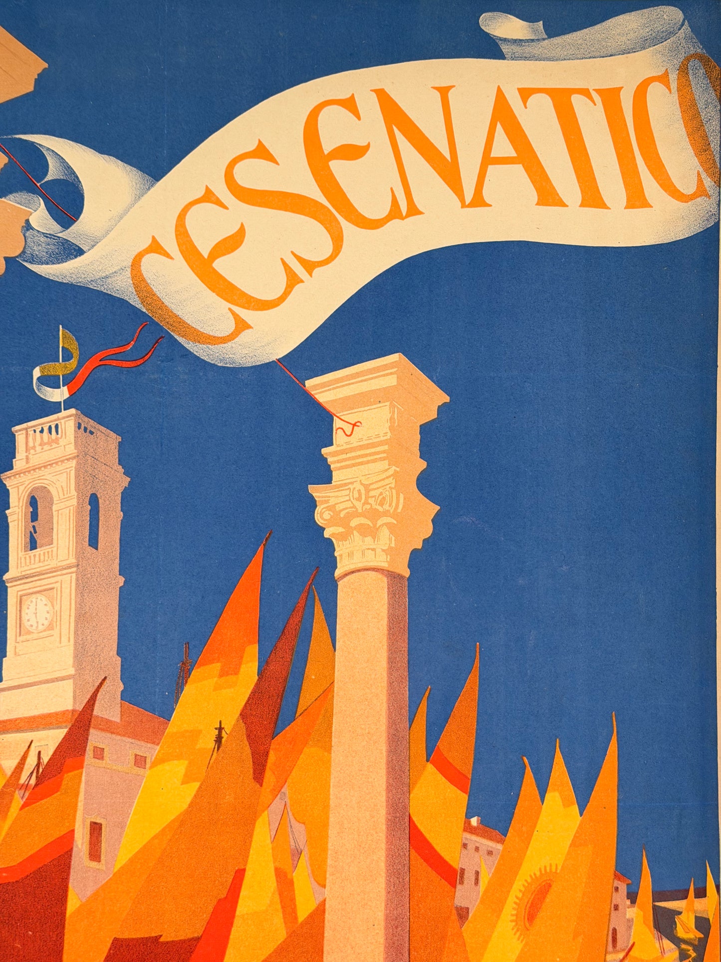 Manifesto pubblicitario originale - Cesenatico ENIT