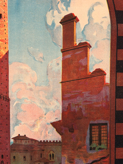 Manifesto pubblicitario originale - Bologna ENIT