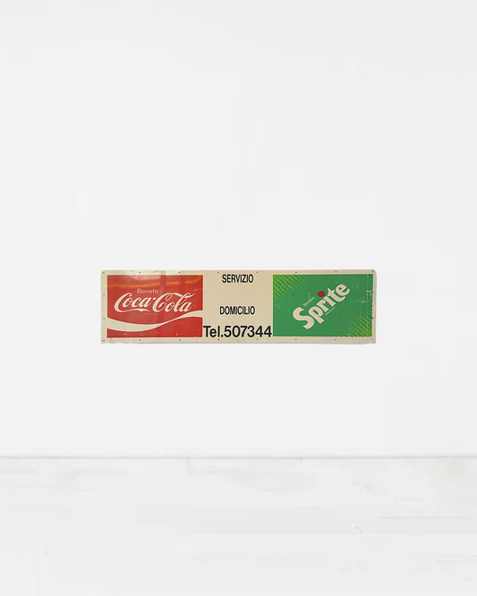 Insegna pubblicitaria da bar Coca Cola Sprite