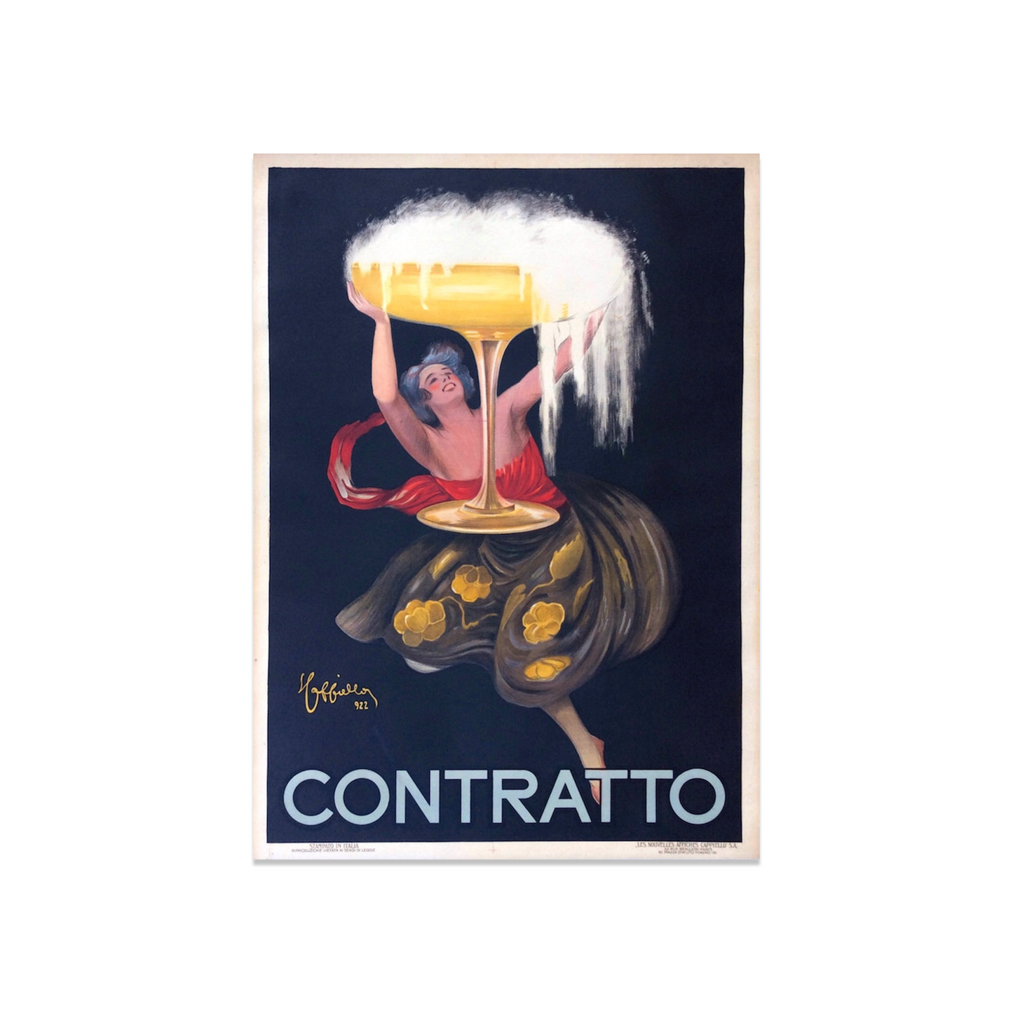 Manifesto originale pubblicitario -  Contratto