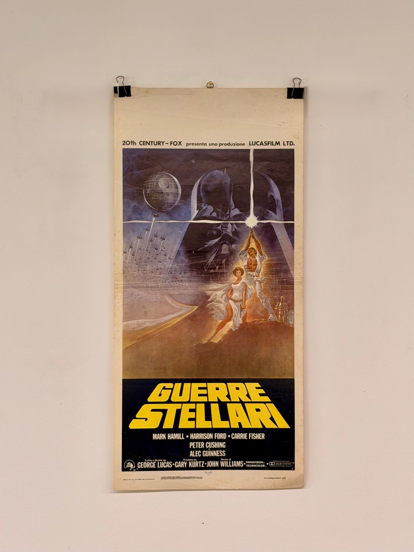Locandina di cinema - Guerre Stellari