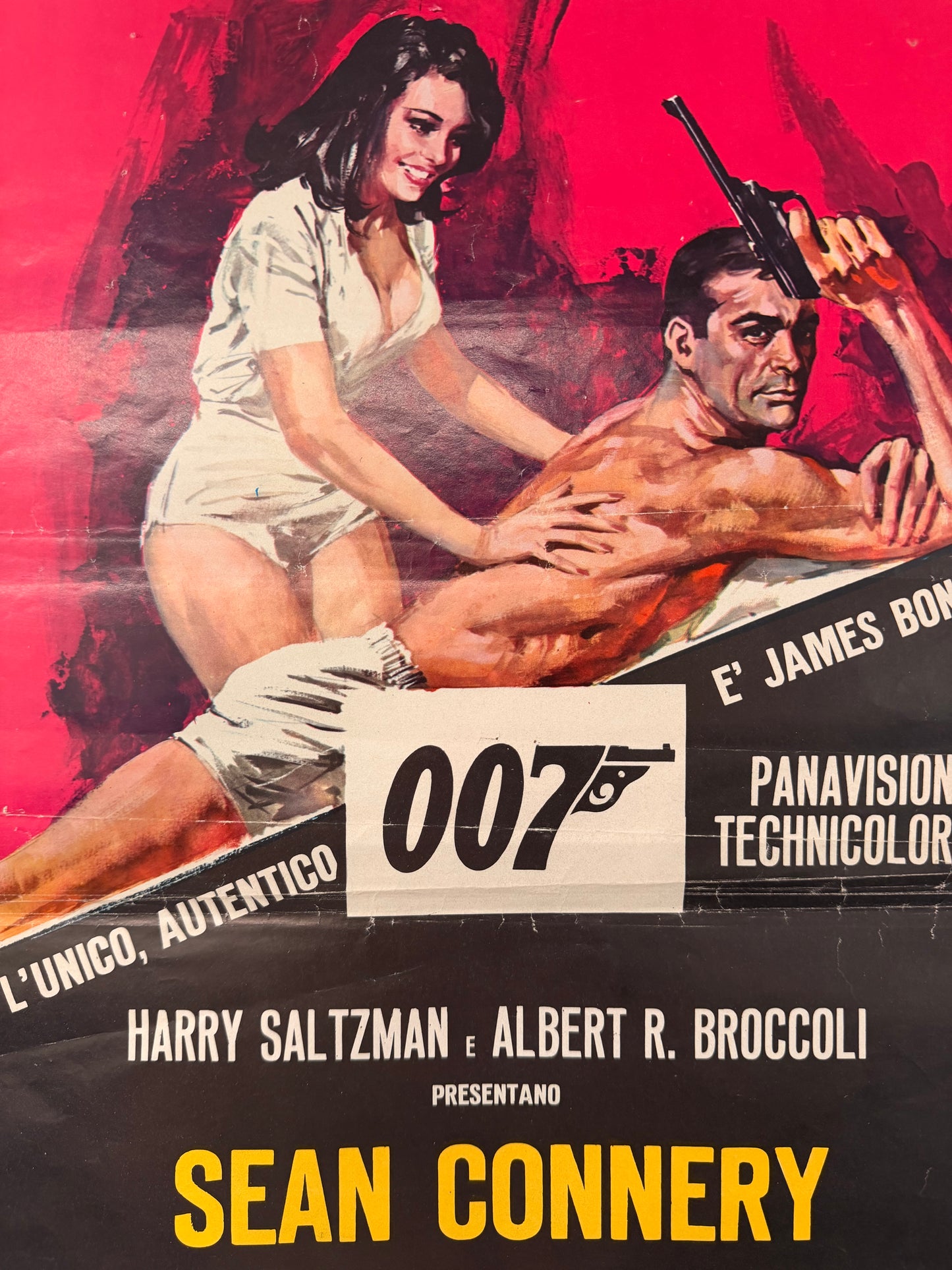 Locandina di cinema - Agente 007 Thunderball - Sean Connery