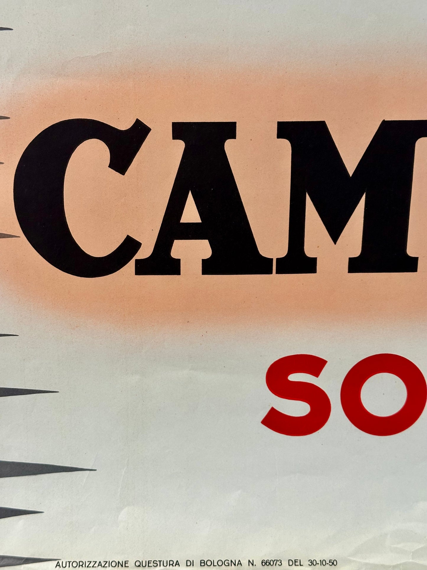 Manifesto pubblicitario originale - Campari Soda