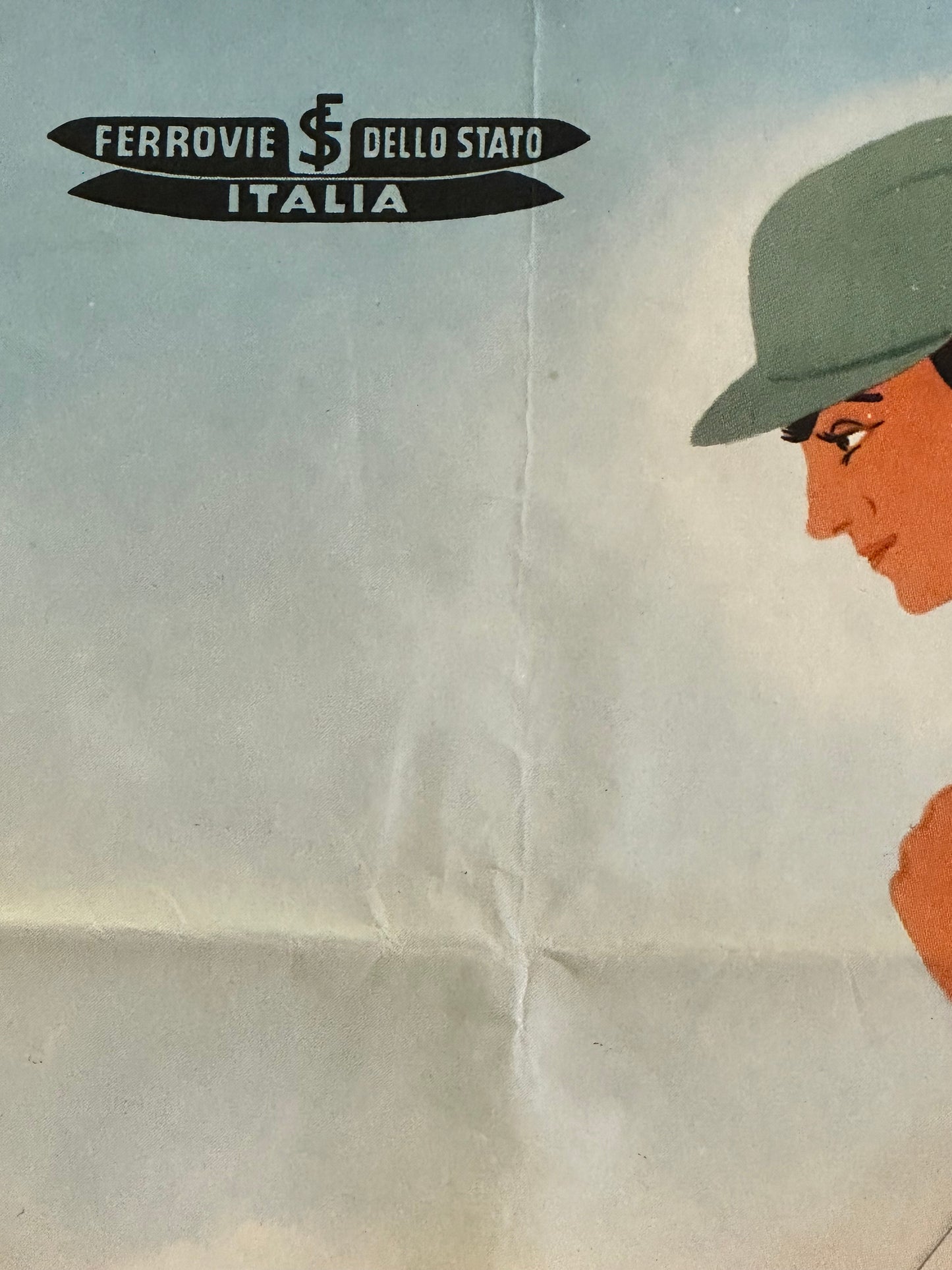 Manifesto pubblicitario originale - Ferrovie dello Stato