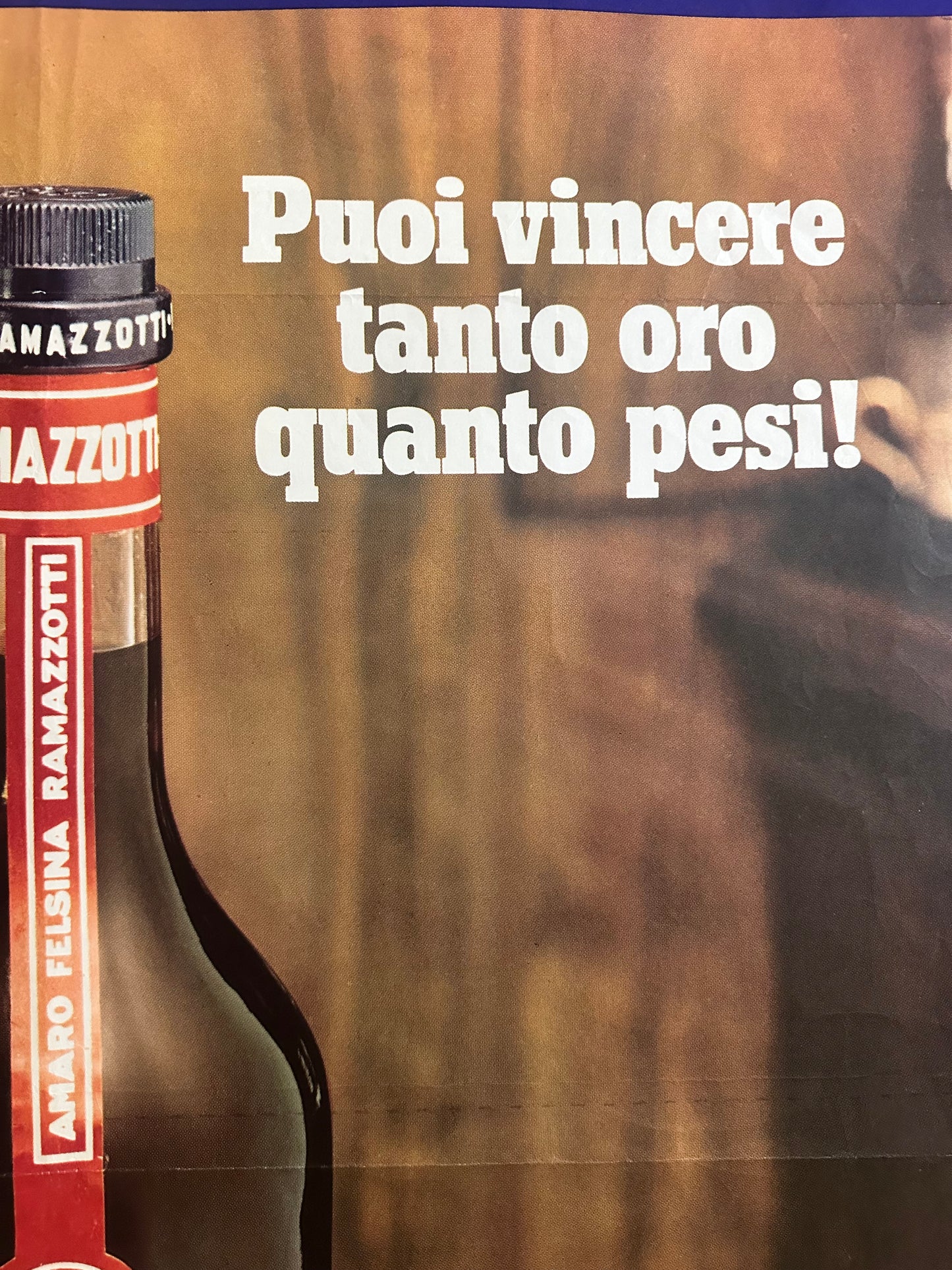 Manifesto originale pubblicitario - Ramazzotti Milano