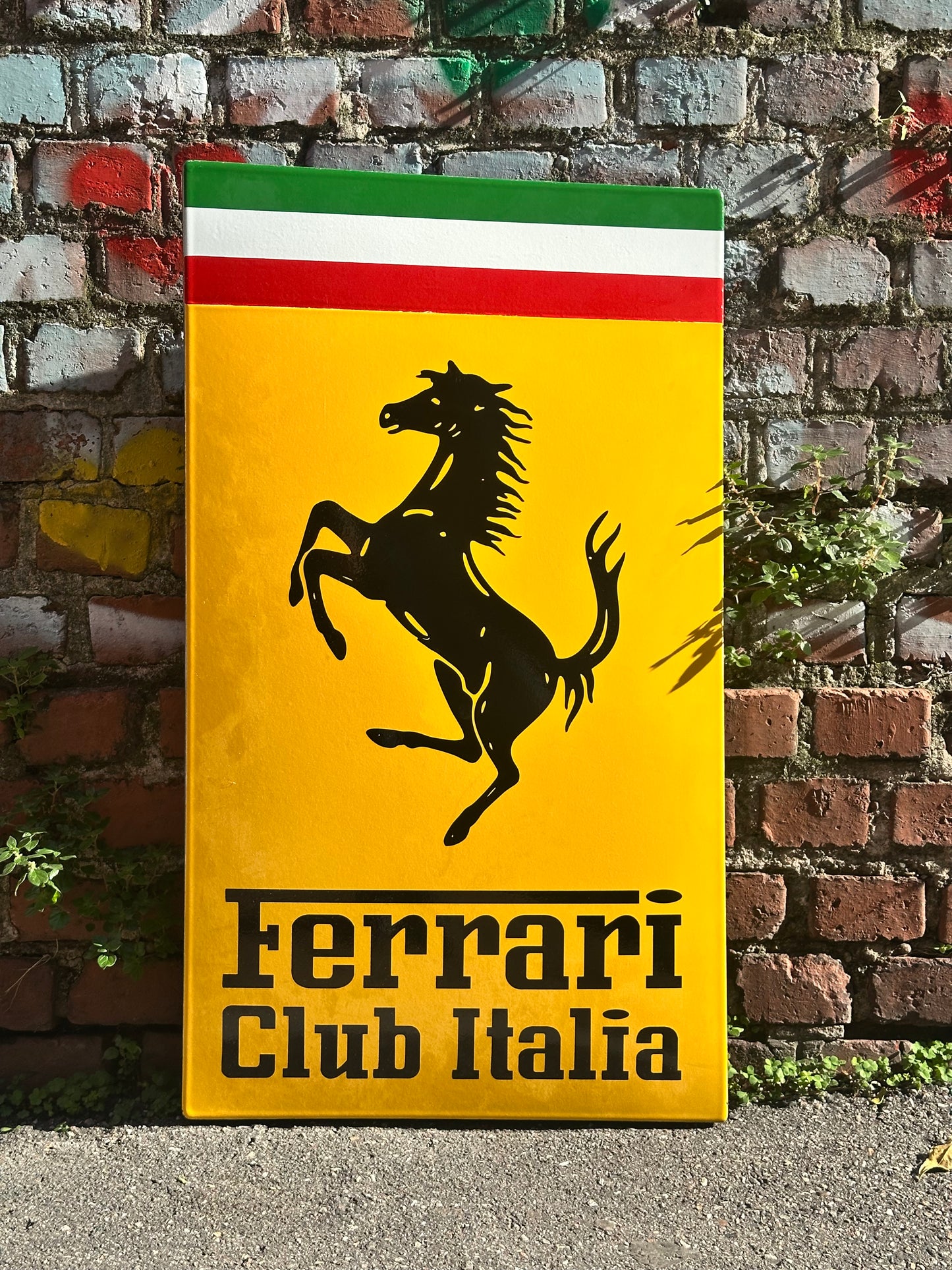 Targa smaltata originale - Ferrari Club Italia