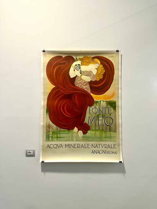 Manifesto pubblicitario originale - Acqua Fonte Meo