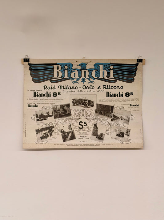 Manifesto pubblicitario originale - Bianchi Milano