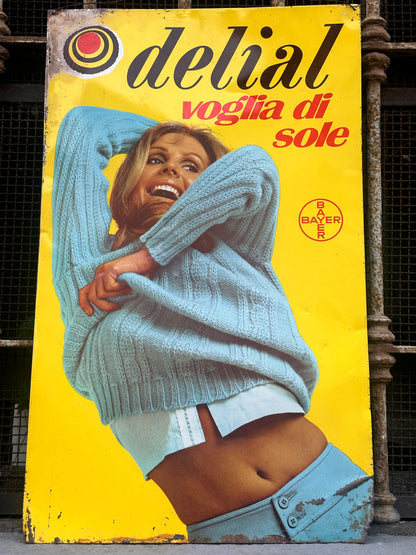 Targa originale serigrafata - Delial