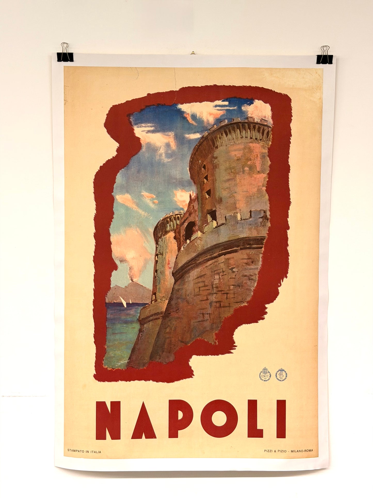 Manifesto pubblicitario originale - Napoli ENIT