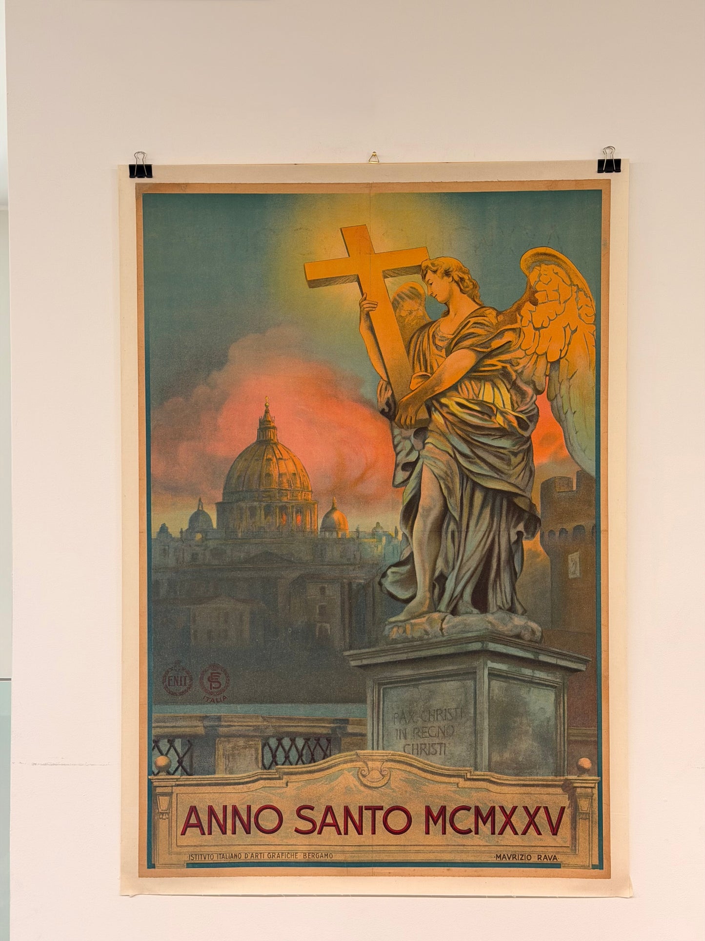 Manifesto pubblicitario originale - Roma Anno Santo 1925