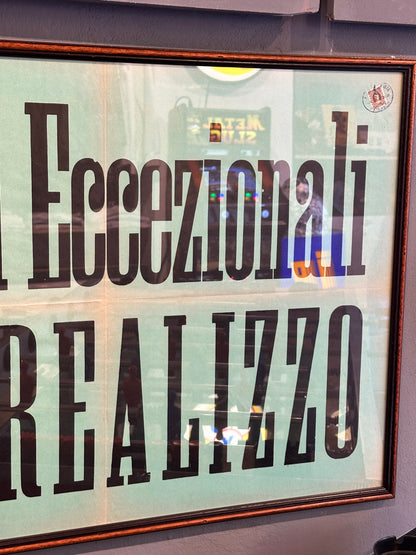 Manifesto pubblicitario originale - Prezzi Eccezionali per realizzo