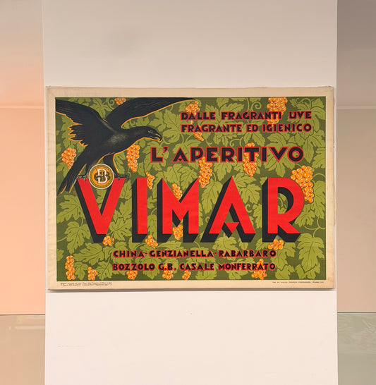 Manifesto pubblicitario originale - Vimar L’aperitivo - Casale Monferrato