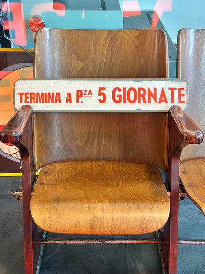 Insegna originale - Tram Milano