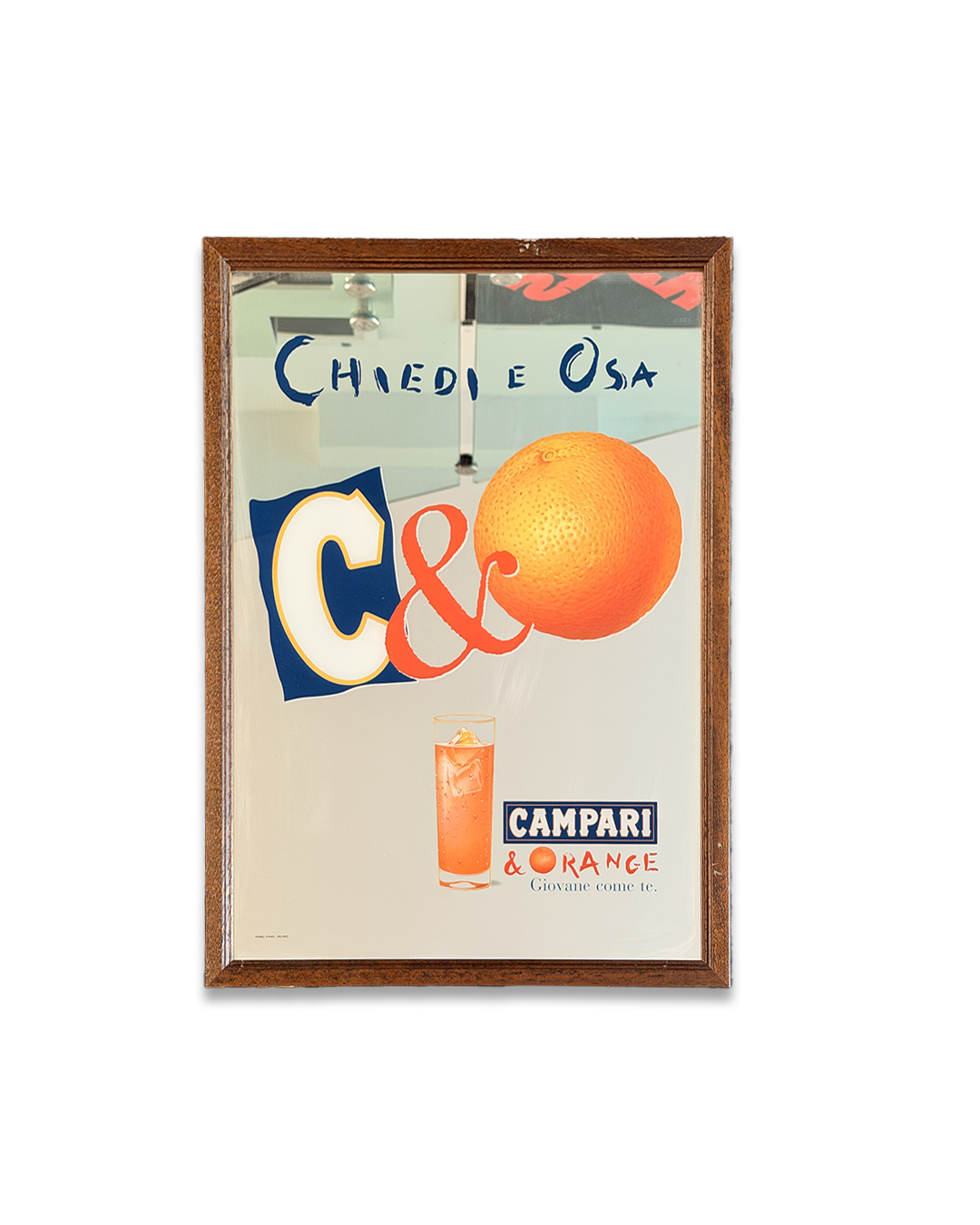 Specchio pubblicitario originale - Campari Orange