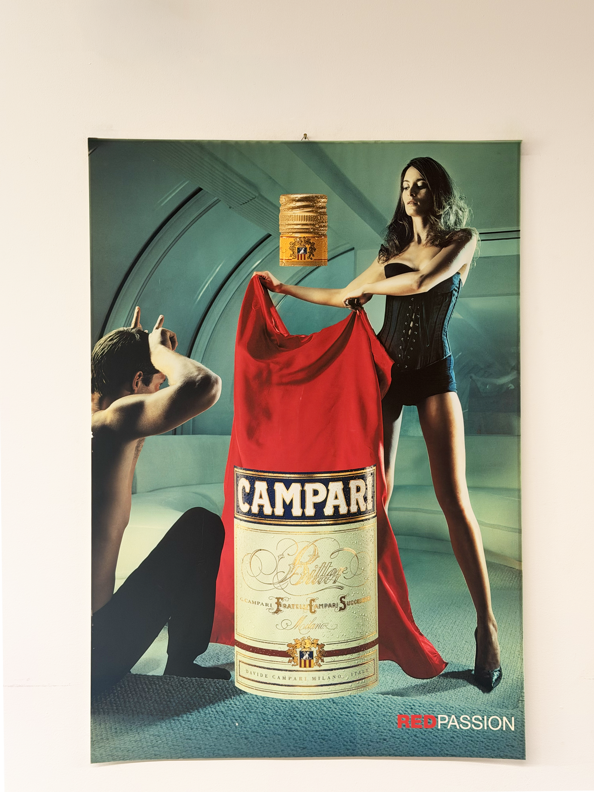 Manifesto pubblicitario originale - Campari Red Passion