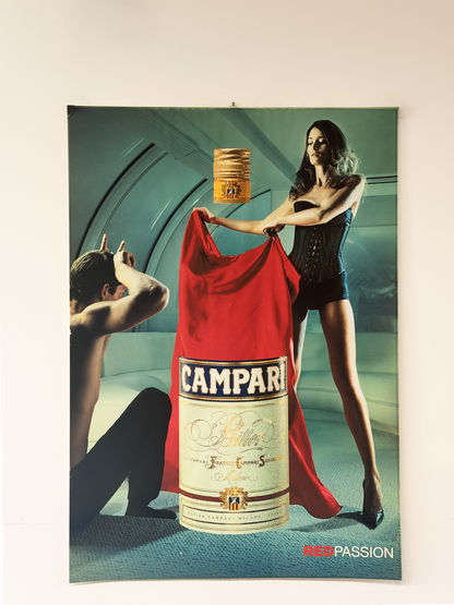 Manifesto pubblicitario originale - Campari Red Passion