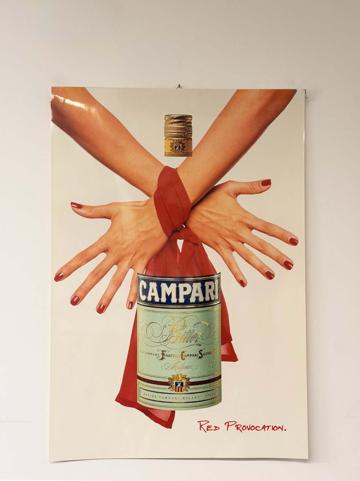 Manifesto pubblicitario originale - Campari Red Provocation