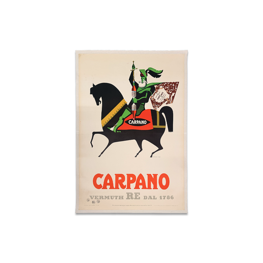 Manifesto pubblicitario originale - Carpano il vermuth Re