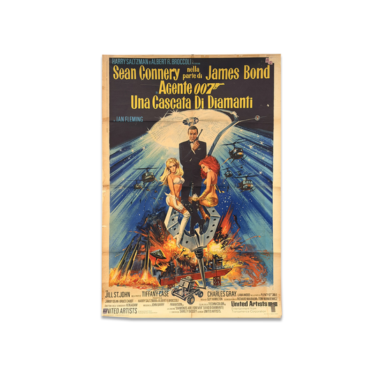 Manifesto di cinema - 007 Una Cascata di Diamanti - Sean Connery