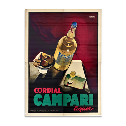 Manifesto pubblicitario originale - Campari Cordial - Nizzoli