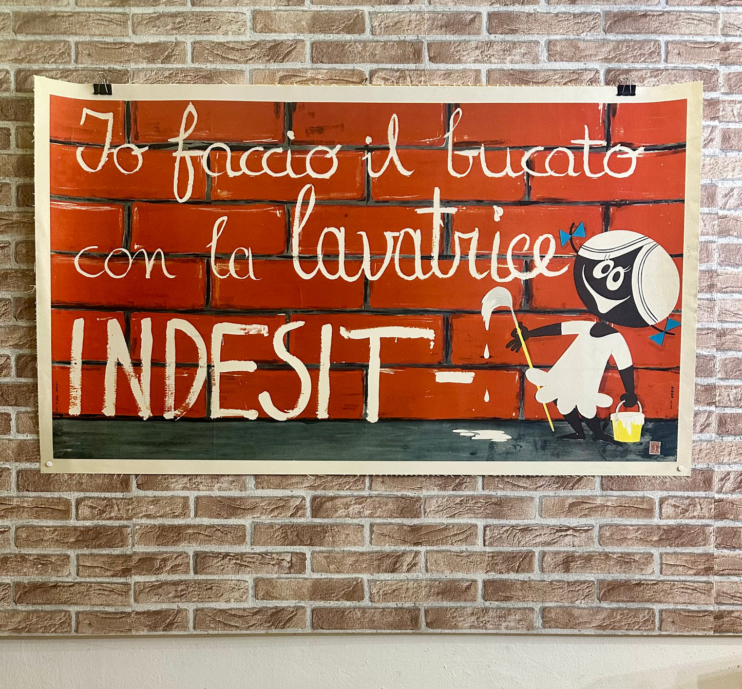 Manifesto originale pubblicitario - Indesit (Torino)