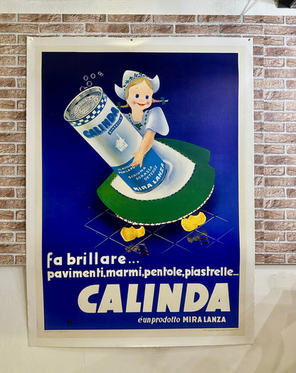 Manifesto pubblicitario originale - Calinda Miralanza