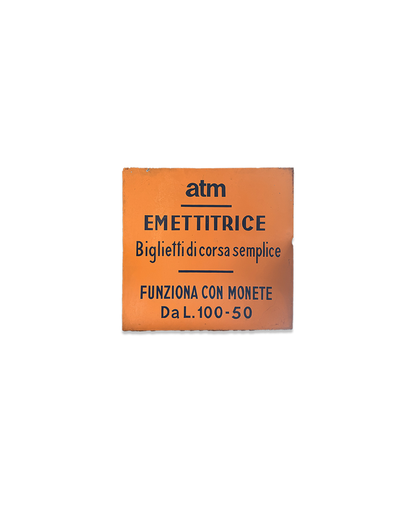 Insegna originale ATM Milano