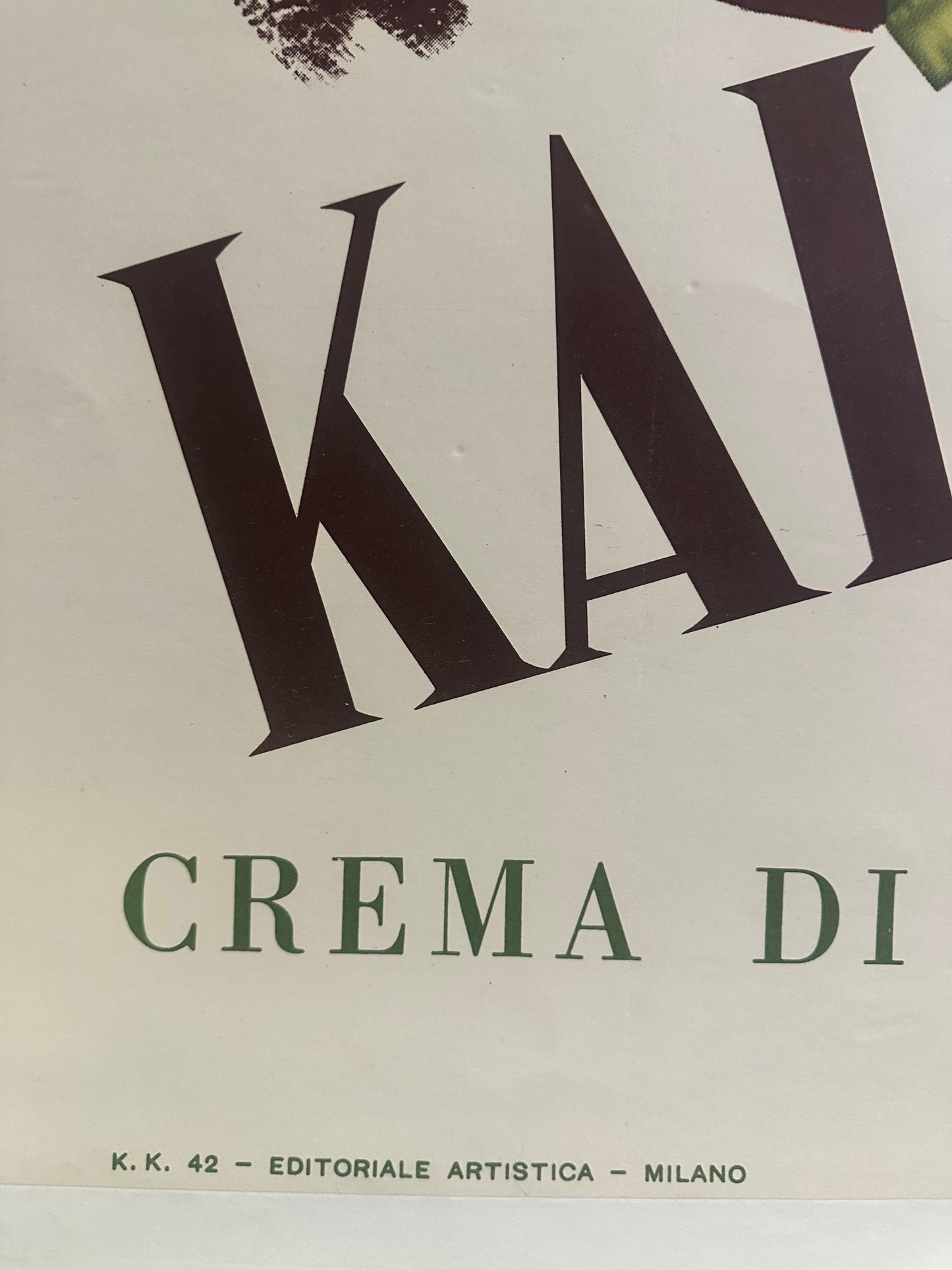 Manifesto originale pubblicitario - Kaloderma Bianca