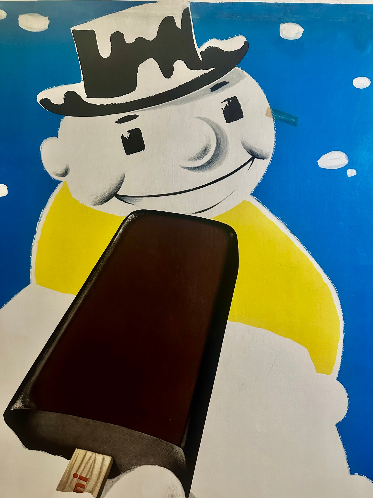 Manifesto pubblicitario originale - Gelati Frontini Milano