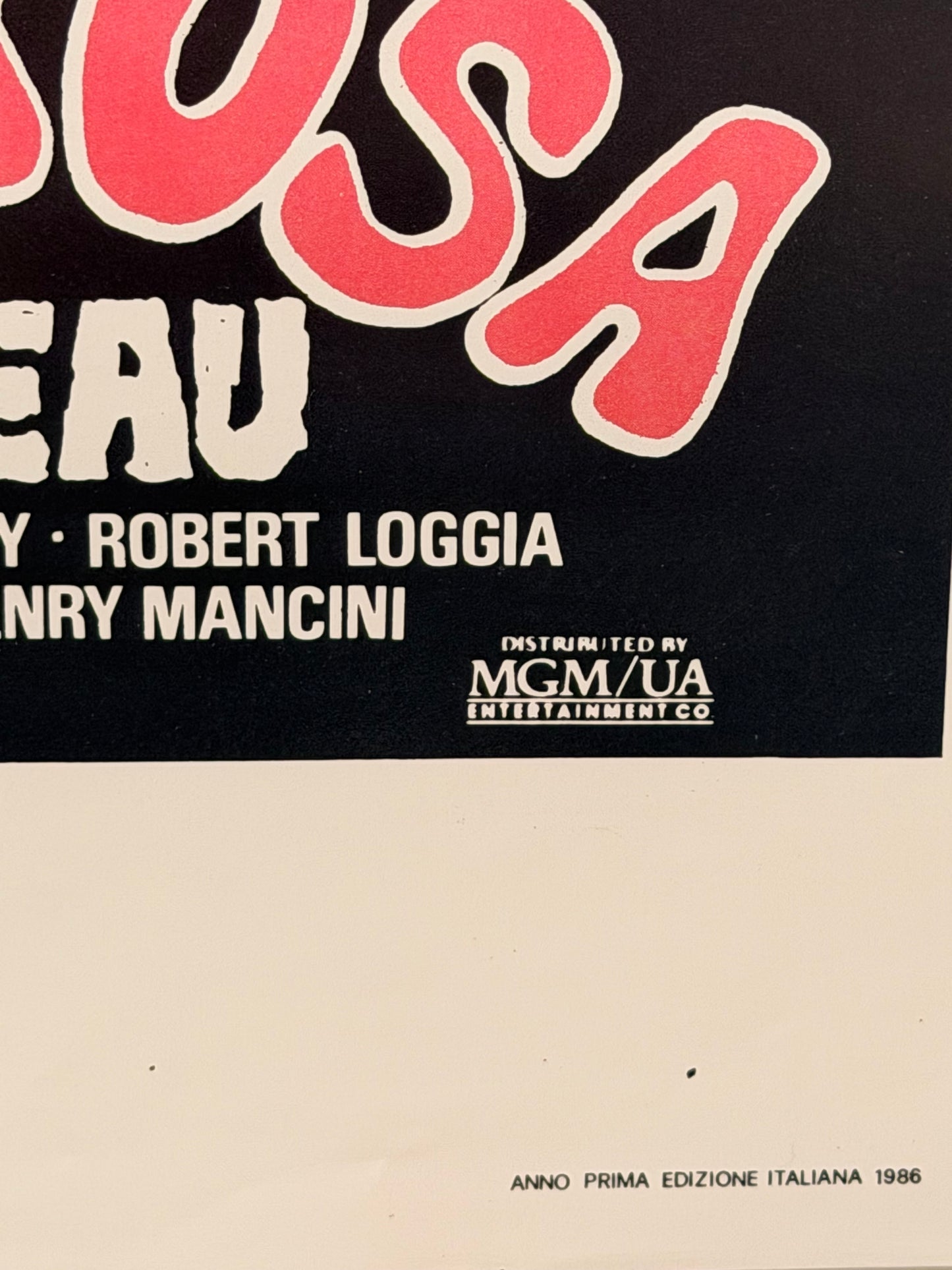 Locandina di cinema - La pantera rossa