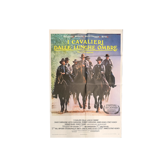 Manifesto originale di cinema - I cavalieri dalle lunghe ombre
