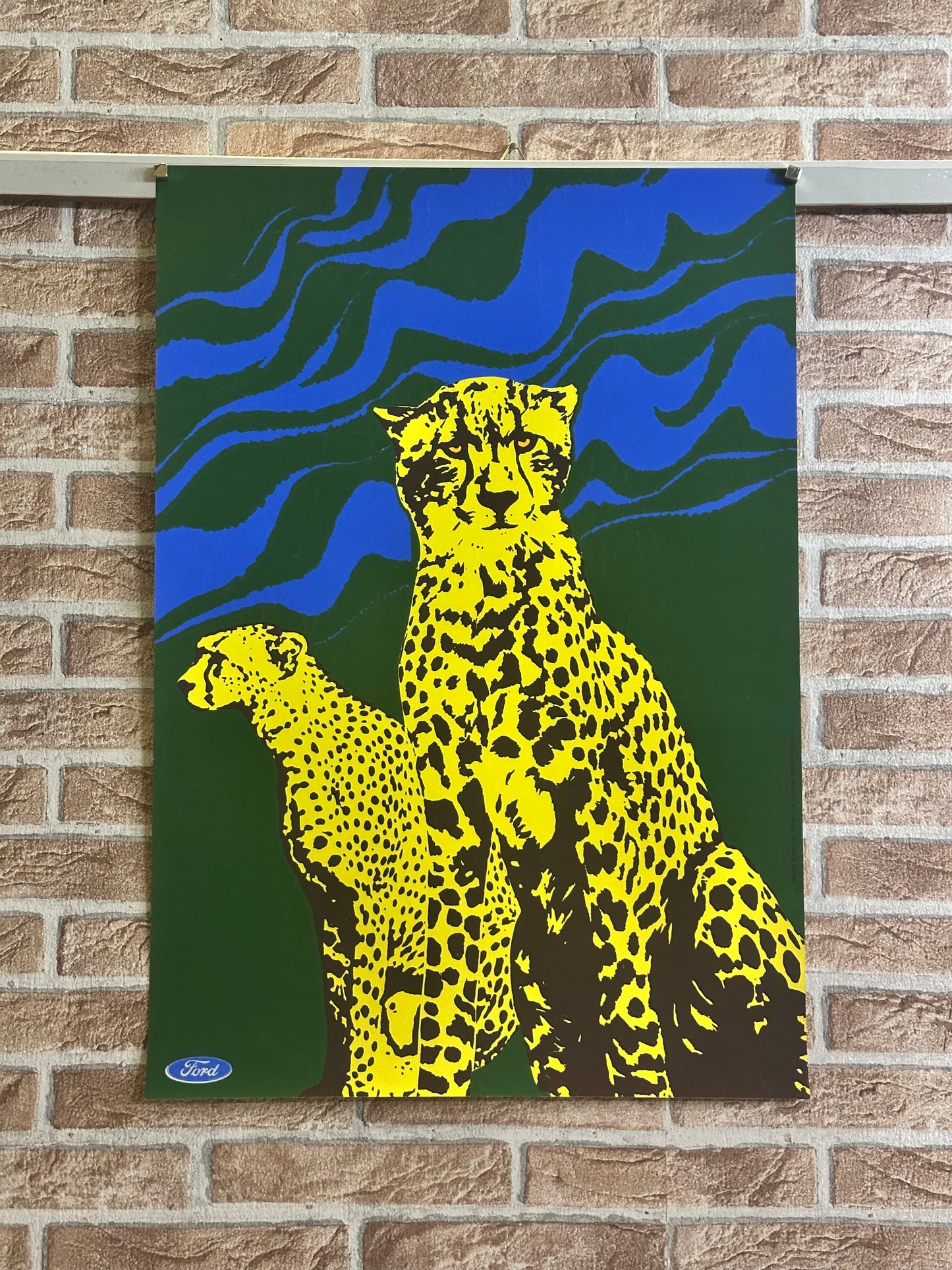 Manifesto pubblicitario originale - Ford leopardo