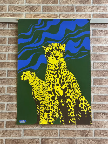 Manifesto pubblicitario originale - Ford leopardo