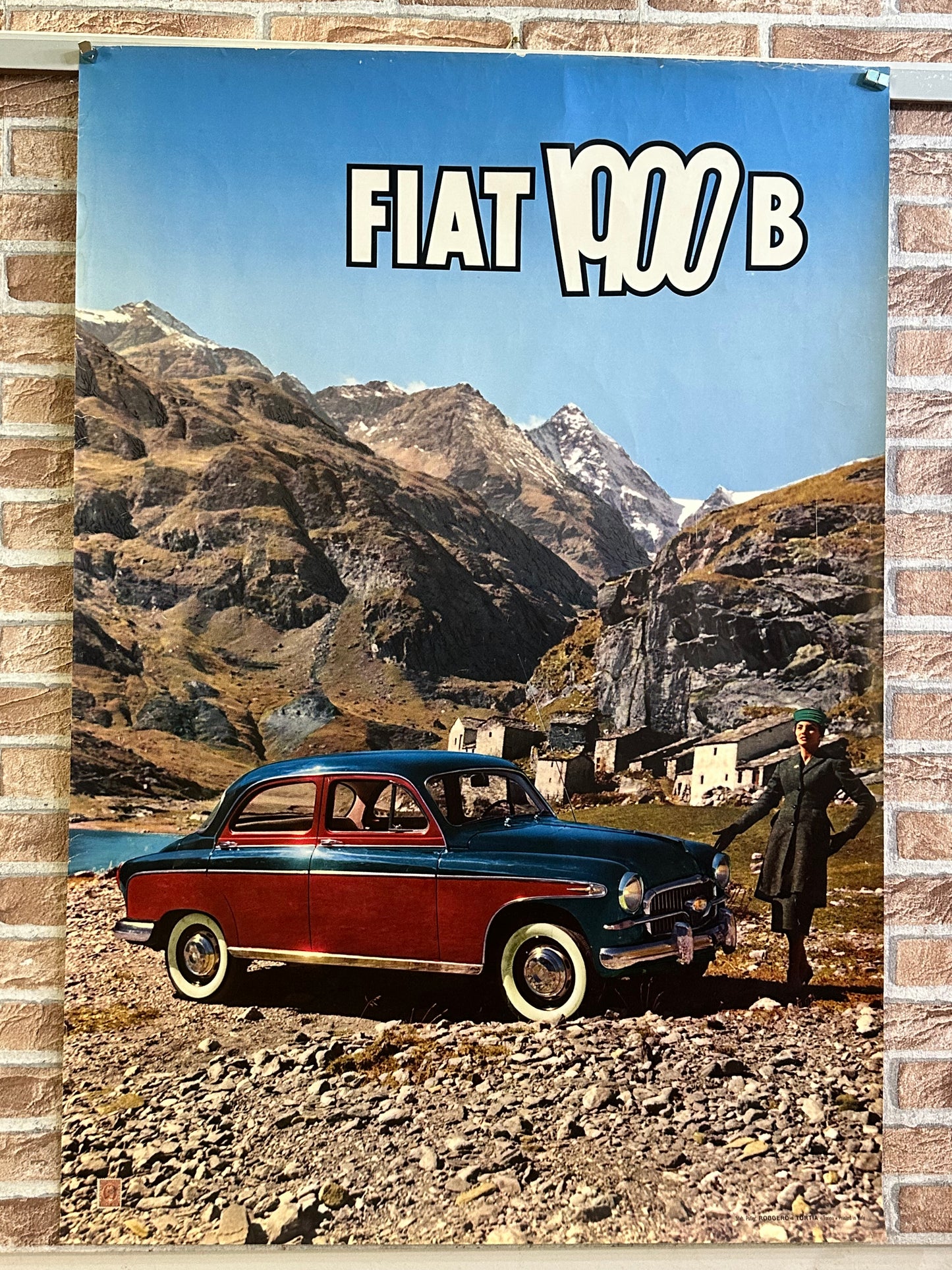 Manifesto pubblicitario originale - Fiat 1900
