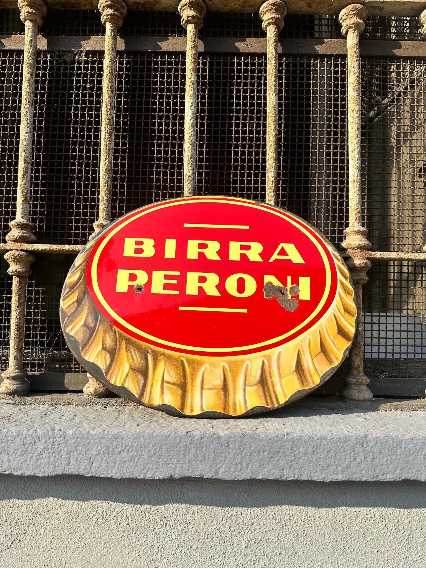 Insegna smaltata - Birra Peroni - Roma