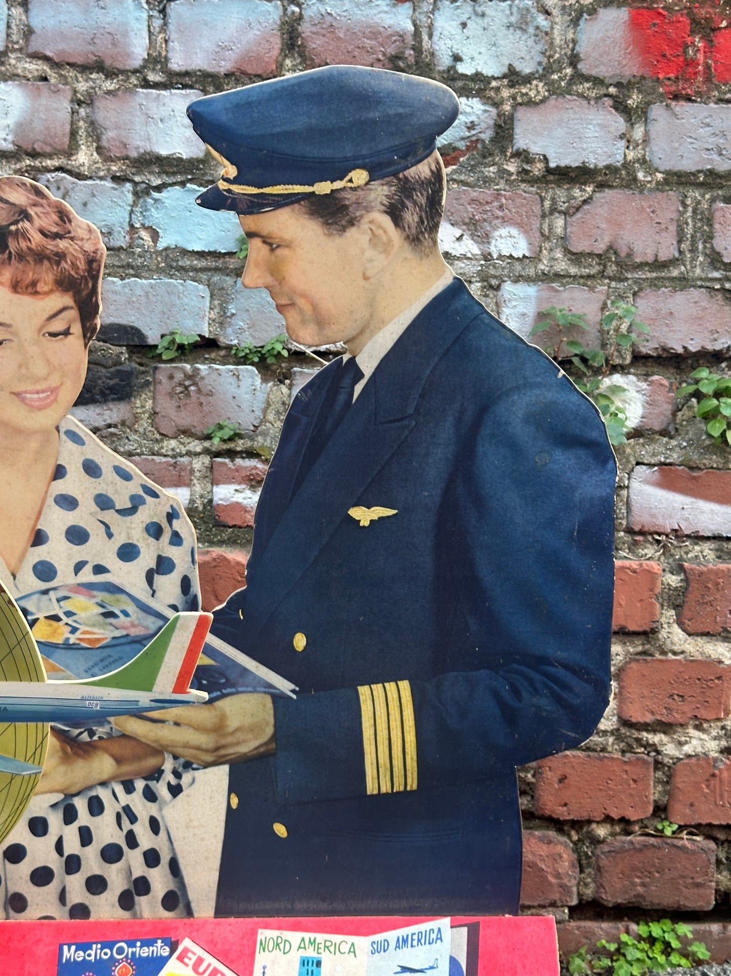 Cartonato pubblicitario originale - Alitalia