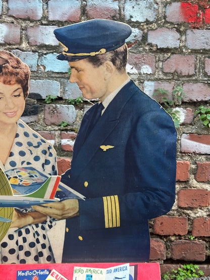 Cartonato pubblicitario originale - Alitalia