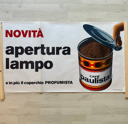 Manifesto pubblicitario originale - Café Paulista